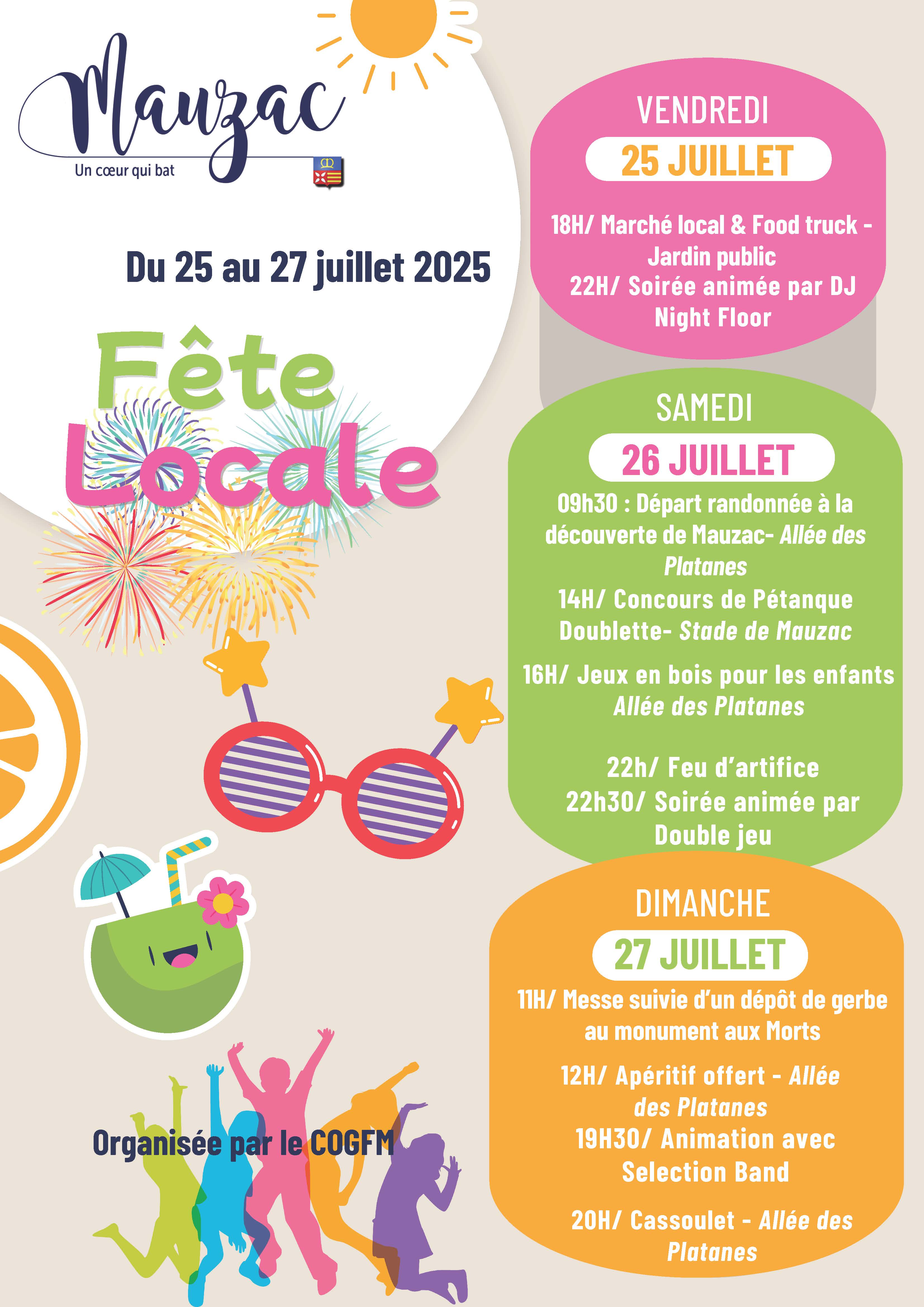 Affiche-Programme-Fete-du-Village-Moderne-Illustre-Multicolore