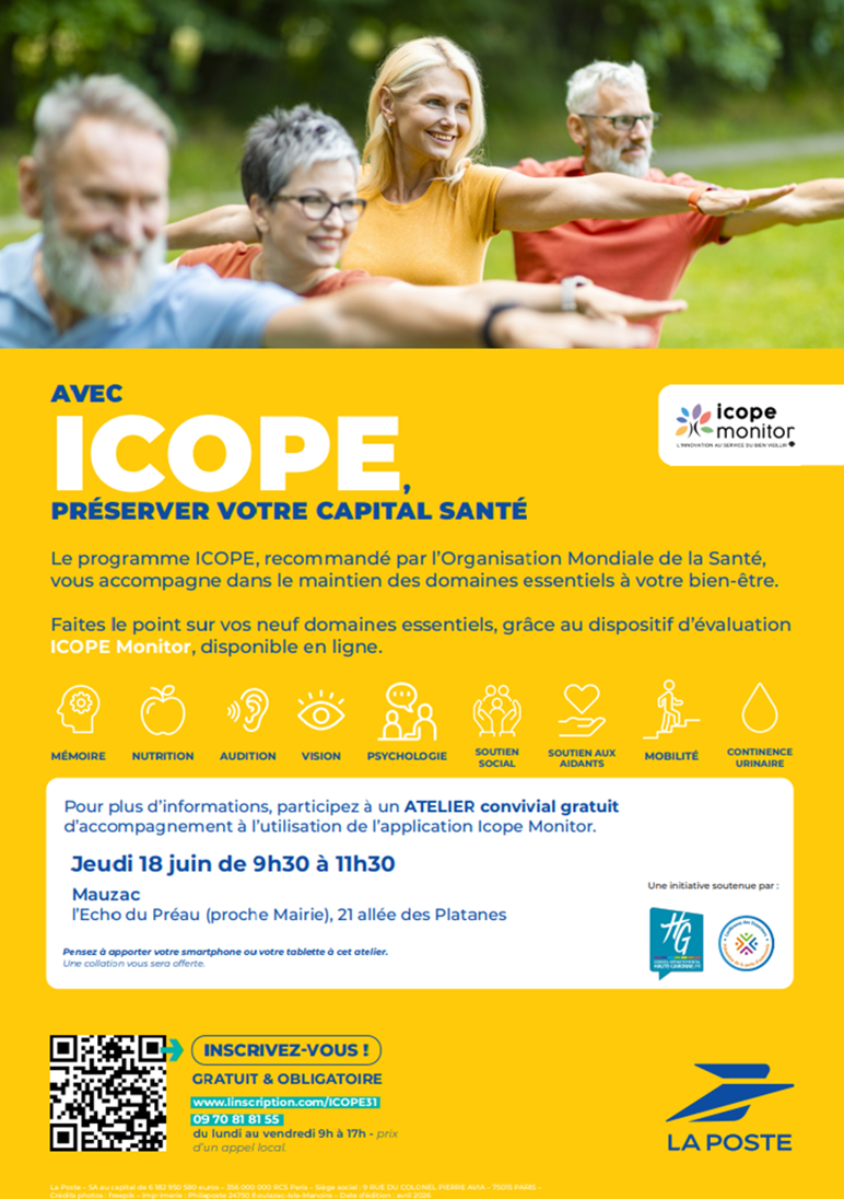 Atelier ICOPE LaPoste Mauzac