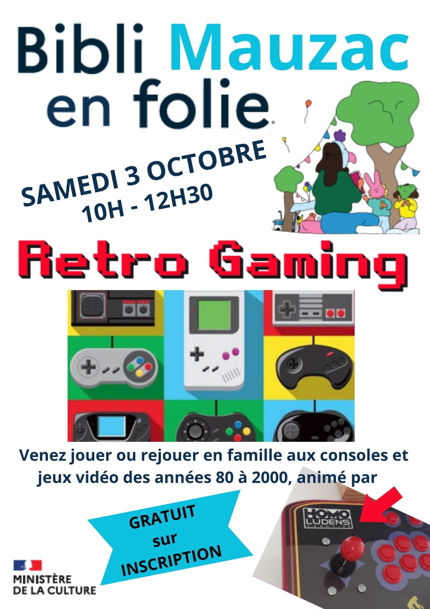 Retro Gaming à la bibliothèque samedi 03 octobre